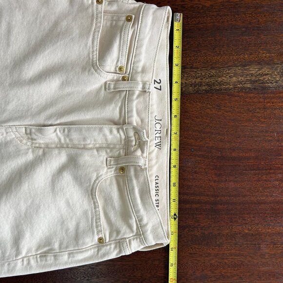 Never worn, J.Crew Classic straight jean in ecru, 27 - Picture 5 of 8